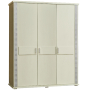 Шкаф для одежды Тунис 3-х П 344.01_1 Слоновая кость с серебрением