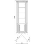 шкаф комбинированный угловой "милана классик" п4.0265.2.22