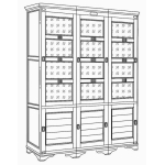 шкаф для книг "марина" эскиз 69