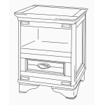 тумба прикроватная "марина" эскиз 3