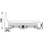 кровать "марина" 180 н (2 разных ящика слева) эскиз 35