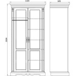 шкаф для одежды 2д "милана классик" п4.0265.1.10