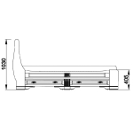 кровать "марина" 200 н (2 ящика слева) эскиз 33