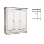 шкаф для одежды "оскар" 3-х дв. без зеркала