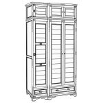 шкаф для одежды "марина" эскиз 57