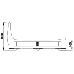 кровать "марина" 120 н (2 разных ящика справа) эскиз 36