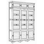 шкаф для книг "марина" эскиз 70