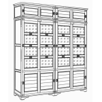 шкаф для книг "марина" эскиз 72