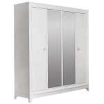 шкаф для одежды "сабрина" 4-х дв. с зеркалом