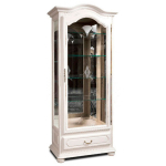 шкаф с витриной "давиль" 54 (стекло декор.)