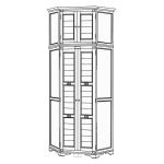 шкаф для одежды угловой "марина" эскиз 75