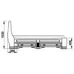 кровать "марина" 200 н (4 разных ящика) эскиз 37