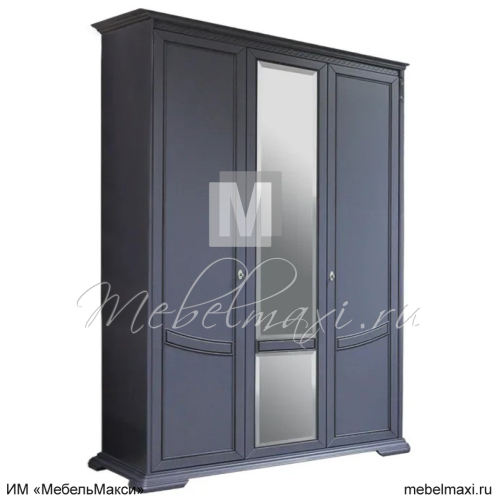 шкаф для одежды "лика" 3-х дв. с зеркалом