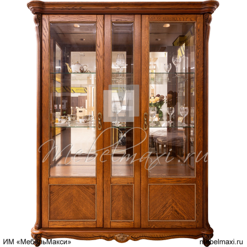 шкаф-витрина 3д "алези" п1.350.0.05