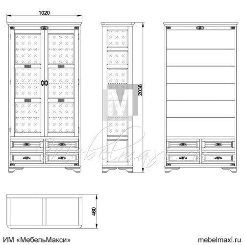 витрина "марина" скм-001-42