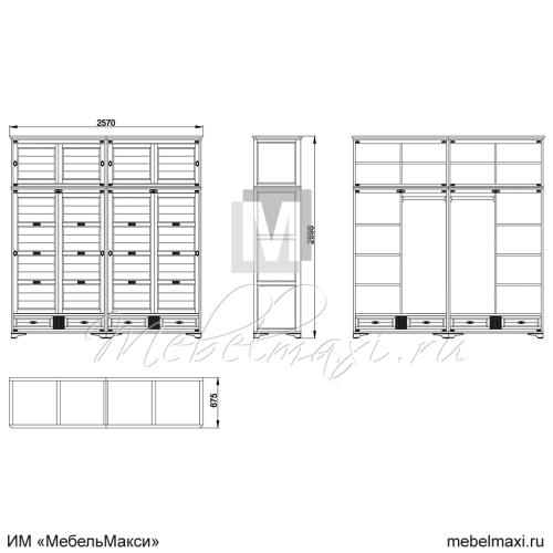 шкаф для одежды "марина" эскиз 48