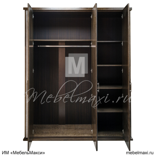 шкаф для одежды "тунис" 3-х дв. с зеркалом