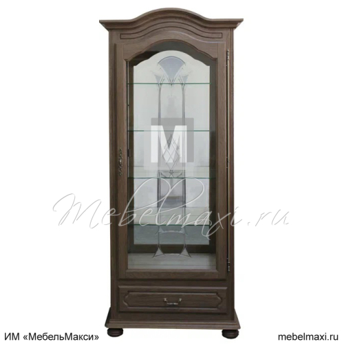 шкаф с витриной "давиль" 54 (стекло декор.)