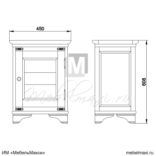 тумба прикроватная "марина" скм-001-01