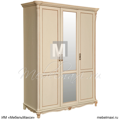 шкаф для одежды 3д "алези" п1.350.1.11