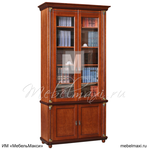 шкаф для книг 2д "валенсия классик" п3.0589.2.05