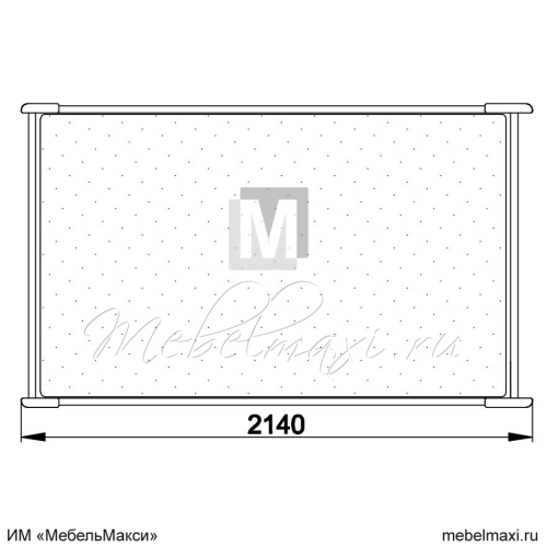 кровать "марина" 140 н (2 разных ящика справа) эскиз 36