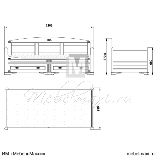 тахта "марина" скм-001-18п (900) с под. механизмом