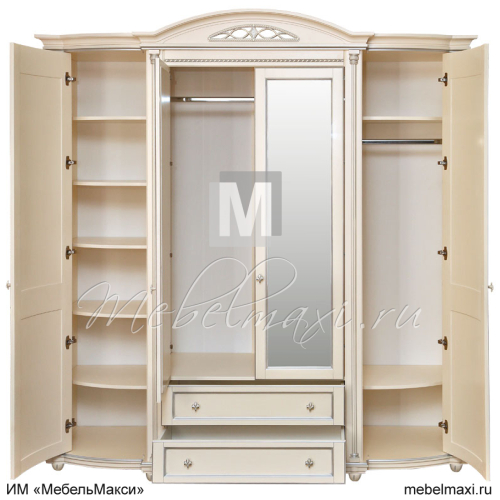 шкаф для одежды 4д "валенсия классик" п3.0589.1.11