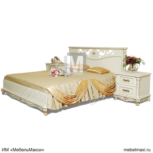 кровать 2-16 "алези" п1.350.1.63 (низкое изножье, под. мех.)