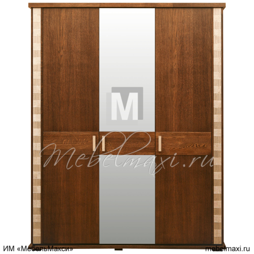 шкаф для одежды "тунис" 3-х дв. с зеркалом