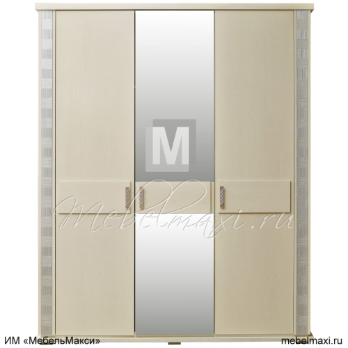 шкаф для одежды "тунис" 3-х дв. с зеркалом
