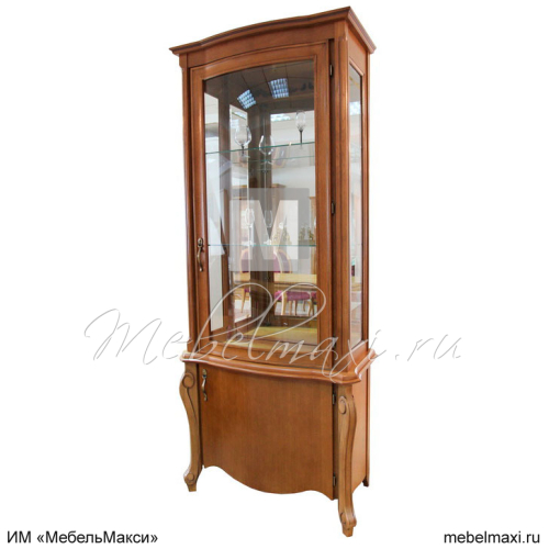 шкаф с витриной "луиза" 01