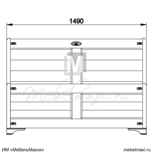 кровать "марина" 140 скм-001-11