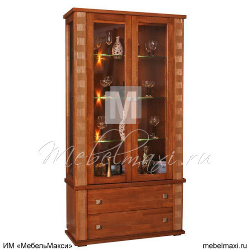 шкаф с витриной "тунис 20"