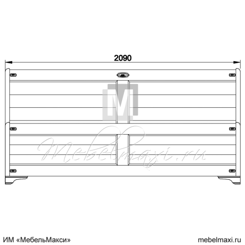 кровать "марина" 200 скм-001-11