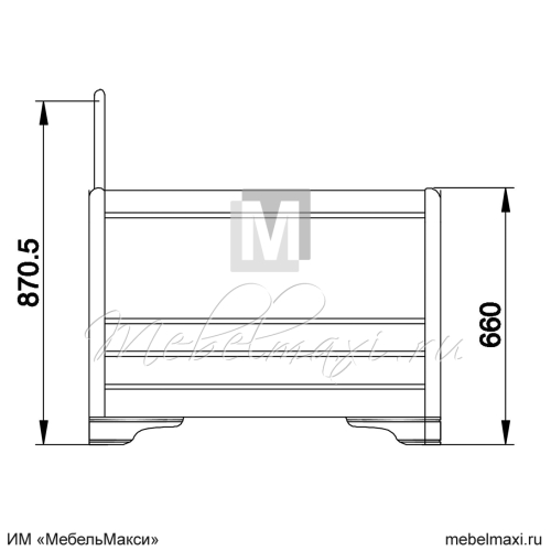 тахта укороченная "марина" эскиз 82