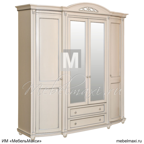 шкаф для одежды 4д "валенсия классик" п3.0589.1.11