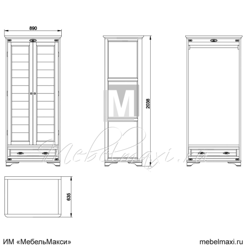 шкаф для одежды "марина" эскиз 53
