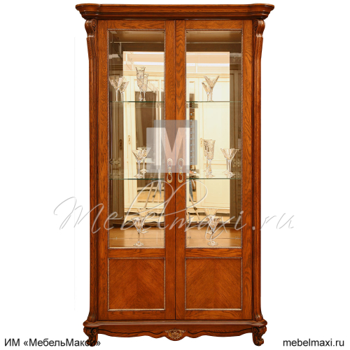 шкаф-витрина 2д "алези" п1.350.0.19