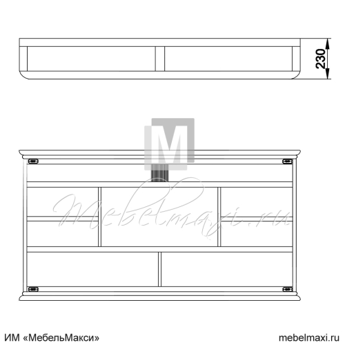 шкаф настенный "марина" эскиз 77