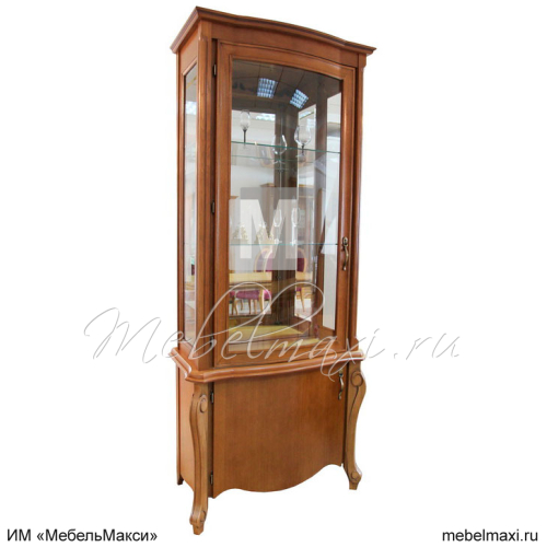 шкаф с витриной "луиза" 01