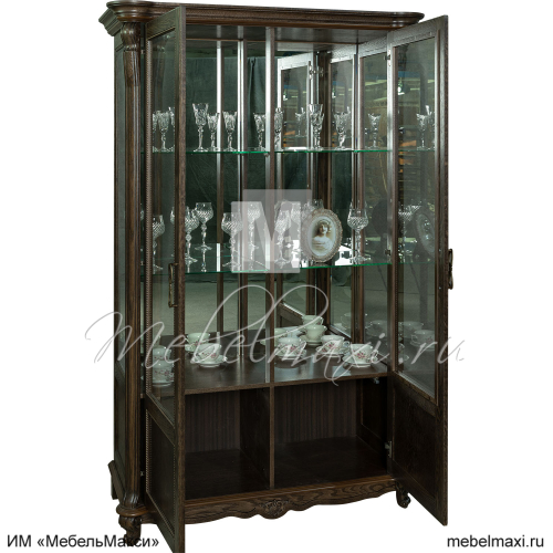 шкаф-витрина 2д "алези" п1.350.0.19