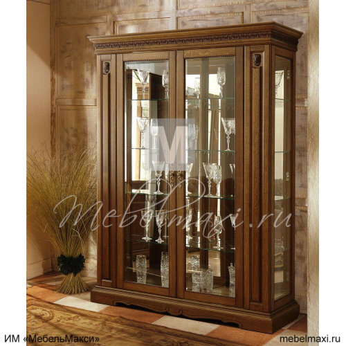 шкаф-витрина 2д "милана классик" п4.0265.0.05