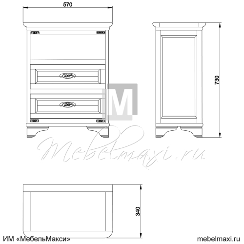 тумба "марина" скм-001-34