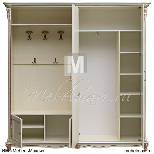 шкаф комбинированный 4д "алези" п1.350.3.12-01