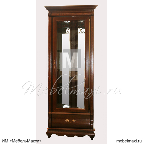 шкаф с витриной угловой "оскар"
