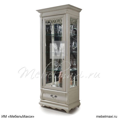 шкаф с витриной "оскар" 01