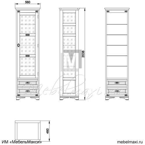 витрина "марина" скм-001-41