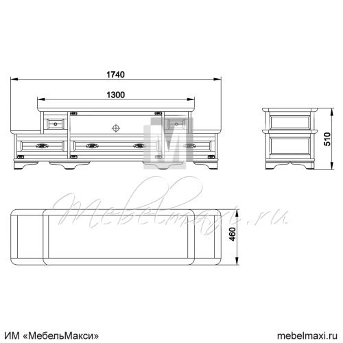 тумба под тв "марина" эскиз 99