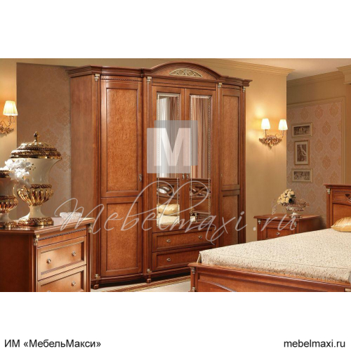 шкаф для одежды 4д "валенсия классик" п3.0589.1.11